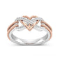 Hot Selling New Jewelry Two-Color Love Girl Ring Fashion Personalized Ring Factory Direct Sale